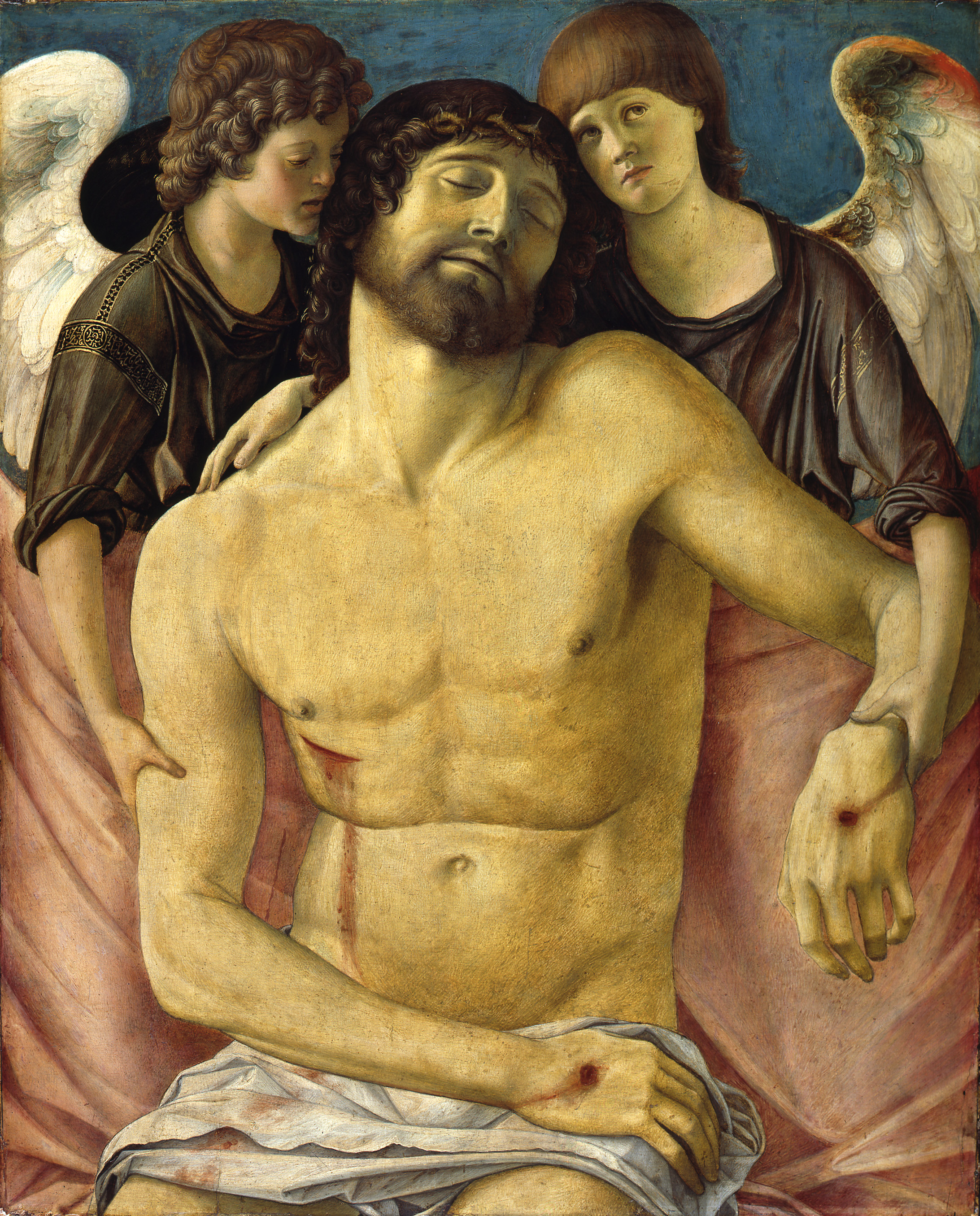 Giovanni BelliniDer tote Christus, von Engeln gestützt, um 1475Pappelholz, 82,9 x 66,9 cm© Staatliche Museen zu Berlin, Gemäldegalerie / Jörg P. Anders